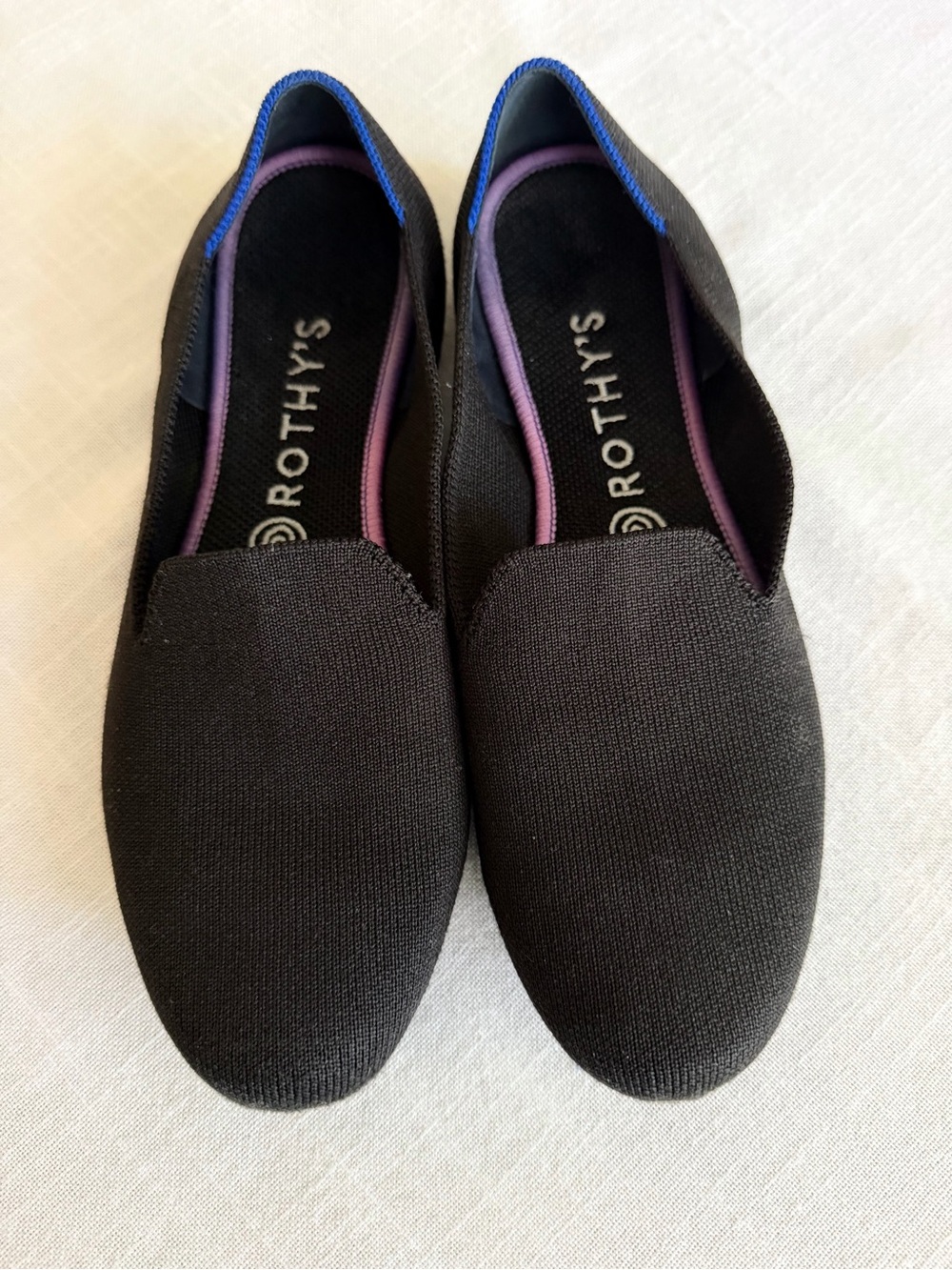 Rothy's Black Slip-On Loafers Size 9.5